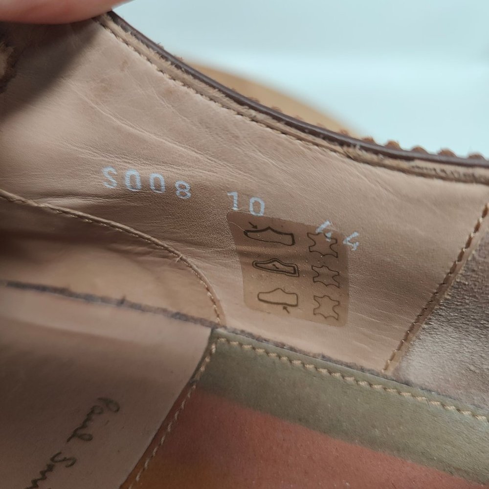 Paul Smith Wing Tip Shoes- Mens- Size 44- Brown- [S008]- Oxford Dress Shoes - Picture 10 of 10